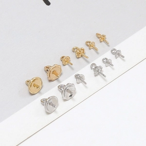 Gepolijste parelhangers in goud en zilver voor doe-het-zelf sieraden maken accessoire
