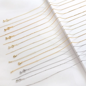 Collane regolabili placcate oro 14k con catena veneziana e maglia forzatina oro e argento