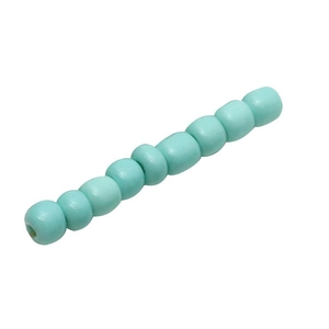 Ice blue 4mm painted ceramic beads for DIY handmade necklace and bracelet jewelry making