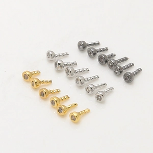 Zirkonia-Stern-Anhänger in Gold Silber und Schwarz für DIY-Schmuckherstellung