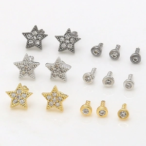 DIY Schmuck Stern Auge Anhänger Kupfer Vergoldet Mit Zirkonia Für Handgemachte Schmuckherstellung Teile Teufel Stern Zubehör