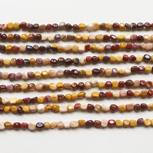 Natural Mookaite Jasper irregular stone beads for DIY jewelry making necklaces