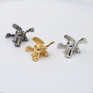 Support bijoux dragon doré pour boucles d'oreilles perles DIY en trois couleurs