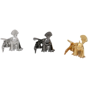 Accessoires de bijoux dragon en finitions or, argent et gris pour créations DIY