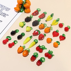 Handmade Lampwork Glass Fruit Vegetable Beads DIY Jewelry Accessories For Necklace Earring Pendant Handmade Beads