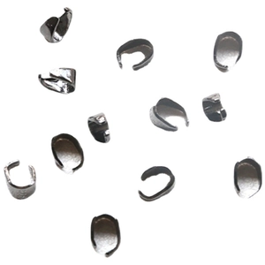 Fermoirs de collier en métal gris fusil pour la création de bijoux DIY artisanaux