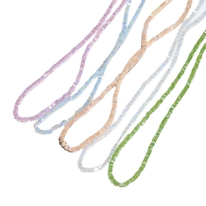 Macaron color 3mm square crystal beads for DIY jewelry making necklaces and bracelets