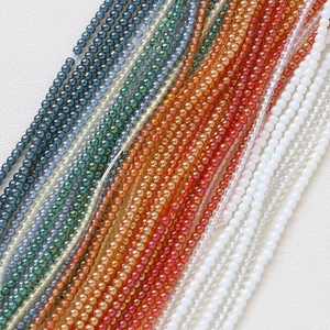 Perles de rocaille en verre de 2mm irisées pour création de bijoux DIY et colliers
