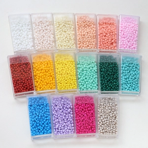 Macaron Colored Shiny Glass Seed Beads For DIY Jewelry Making Bracelet Necklace Handmade Craft Accessories Boxed Beads
