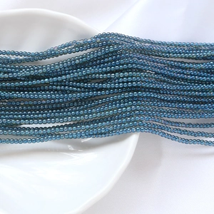 Détails des perles de rocaille 2mm bleu foncé métallisé pour création de bijoux