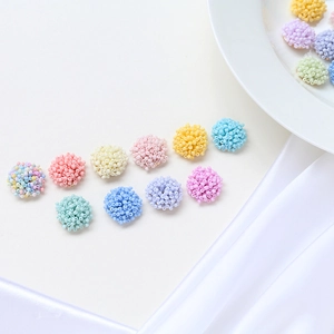Esferas de cuentas macaron hechas a mano para la creación de joyas y accesorios DIY