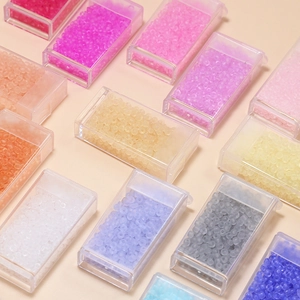 Frosted Glass Seed Beads Boxed Colorful Round Beads DIY Jewelry Making Supplies For Bracelet Necklace Earrings Accessories