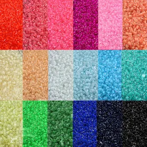 Set mit 20 Farben 4mm Glasperlen für DIY-Schmuckherstellung von Ohrringen und Ketten