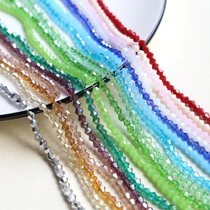 Colorful 4mm faceted crystal beads strands for DIY jewelry making necklaces