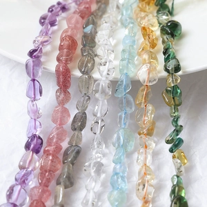 Irregular amethyst and citrine chip beads for DIY jewelry necklace and bracelet making