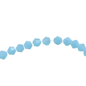 Strand of 4mm faceted light blue crystal rondelle beads for DIY jewelry making