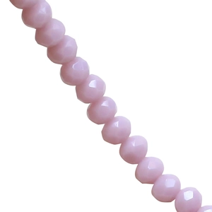 Faceted 3mm pink crystal wheel beads for DIY jewelry making handmade necklaces and bracelets