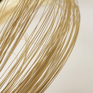 Alambre para joyería chapado en oro de 14k con micrograbado para artesanía DIY