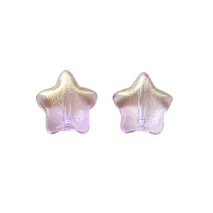 Perles en verre en forme d'étoile de 8mm avec dégradé nacré pour bijoux DIY et artisanat