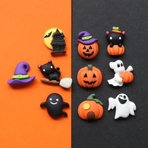 Set di ciondoli in resina di Halloween con zucca strega e fantasmi per decorazioni