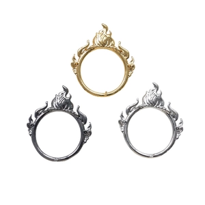 Accessoires bijoux flamme en or, argent et noir pour perles baroques DIY