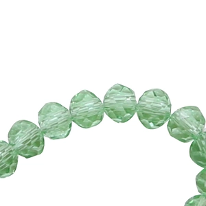 Perles de cristal facettées vert clair de 3,5 mm pour la création de bijoux DIY