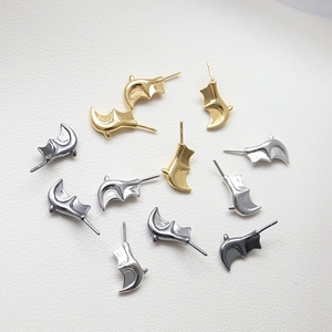 Gold and silver bat wing metal accessories for DIY baroque pearl jewelry design