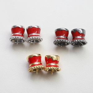 Ciondoli per Gioielli Fai-da-te a Forma di Cappello Magico da Strega in Rame Placcato Oro Vero Pendente per Collane Orecchini Accessori Decorativi Fatti a Mano