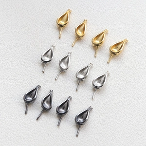 Baroque fox ear and tail jewelry DIY accessories in gold, silver and black plating