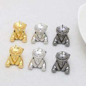 Beervormige sieradenonderdelen in goud, zilver en gunmetal voor DIY-parelontwerpen