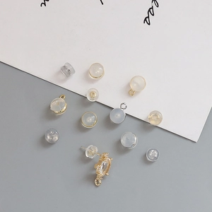 Copper Plated Real Gold Silicone Earring Backs With Loop Invisible Earring Stoppers For DIY Jewelry Making Findings Accessories