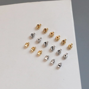 Fermoirs de positionnement plaqués or 18k pour bijoux DIY en finitions or et argent