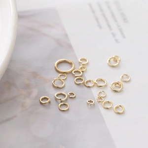Anellini Aperti per Creazione Gioielli DIY Rame Placcato Oro 14K 18K Anelli di Connessione per Orecchini Collane Accessori Fai da Te