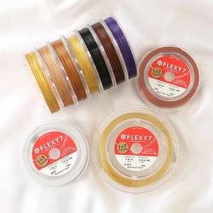 FLEXY7 Japanese Imported Nylon Coated Stainless Steel Wire Multi Strand Soft Jewelry Thread For DIY Artificial Pearl Beading Making