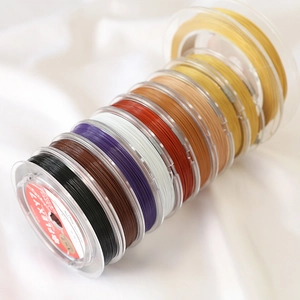 7x7 strand 0.45mm stainless steel jewelry wires in various colors for DIY beading