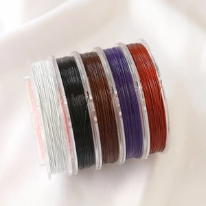 Five rolls of colorful 7-strand stainless steel jewelry wire for DIY necklace making
