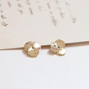 Detail von 18k vergoldeten Blumen-Perlenkappen für DIY Schmuckherstellung Zubehör