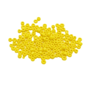 Premium 2mm bright yellow porcelain seed beads for DIY jewelry and handicraft making