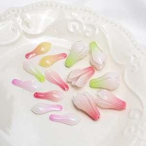 Fairy style DIY resin magnolia flower petals and buds for handmade jewelry components