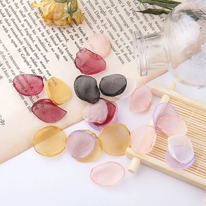 Romantic sheer mesh flower petals for DIY jewelry hair accessories and wedding decor