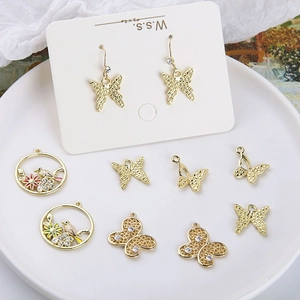 Legierung Emaille Vogel Kranz Schmetterling Anhänger Mit Strass Künstliche Perlenimitat Für DIY Halskette Ohrringe Schmuckherstellung