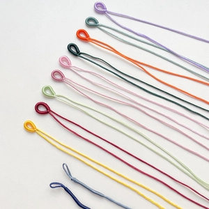 Bunte Nylon-Geflechtschnüre mit gewebten Schlaufen für DIY-Schmuckherstellung