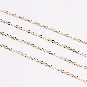 2mm DIY Handmade Jewelry Accessories Copper Clad Iron Cable Chain For Necklace Earring Making Gold Silver Plated 1 Meter