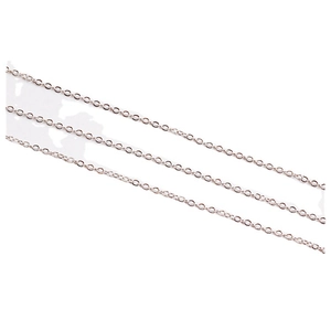 Minimalist silver copper-plated iron DIY jewelry chains for necklace and earring making