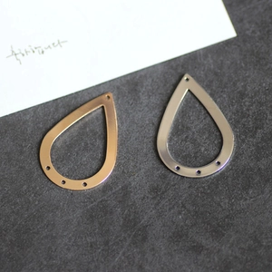 Legierung Anhänger DIY Schmuck Zubehör Herz Ginkgo Blatt Wasser Tropfen Geometrische Form Materialien Für Ohrringe Armband