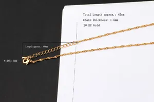 47cm DIY vergoldete Kordelkette mit Karabinerverschluss und Verlängerung für Schmuck