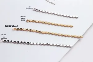Flat disc chain tassels in silver and gold plating for DIY earring making 41mm 61mm