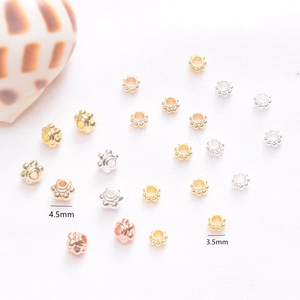 Distanziatori in oro 14K nei colori oro argento e oro rosa per gioielli fai da te