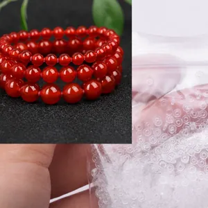 Weiche transparente 2mm Silikon-Abstandshalter für DIY-Perlenketten in 6mm 8mm 10mm Größen