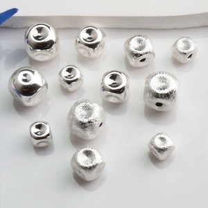 Polierte und gebürstete 14K Gold-Filled Quadrat-Abstandshalter für DIY Schmuck